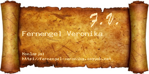 Fernengel Veronika névjegykártya